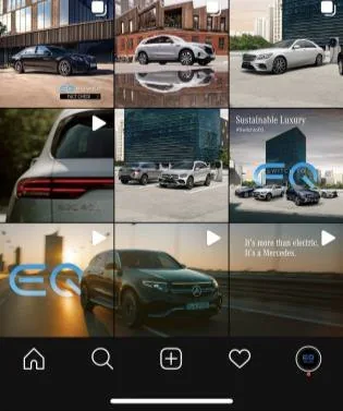 Mercedes-Benz EQ 인스타그램 피드 콘텐츠 2