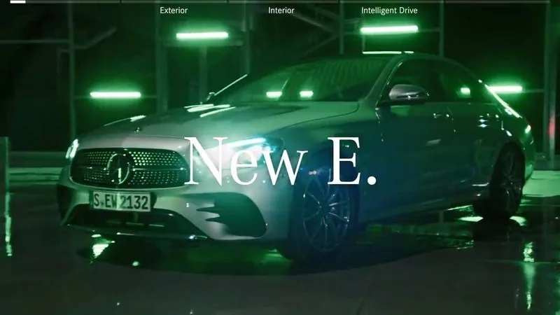 Mercedes-Benz The new E-Class 페이스리프트 런칭 캠페인 메인 비주얼